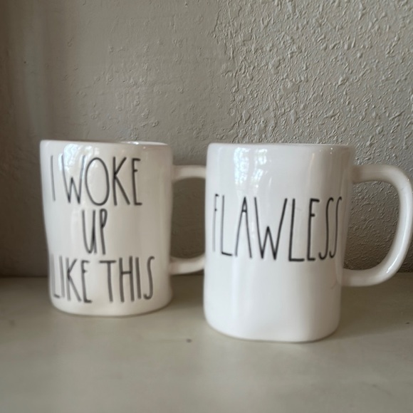 RAE DUNN - Flawless & I Woke Up Like This Original Design Mugs - Picture 1 of 7